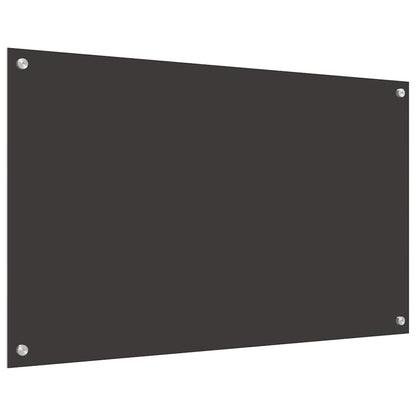 Küchenrückwand 2 pcs Dunkelgrau 100 x 60 cm Gehärtetes Glas