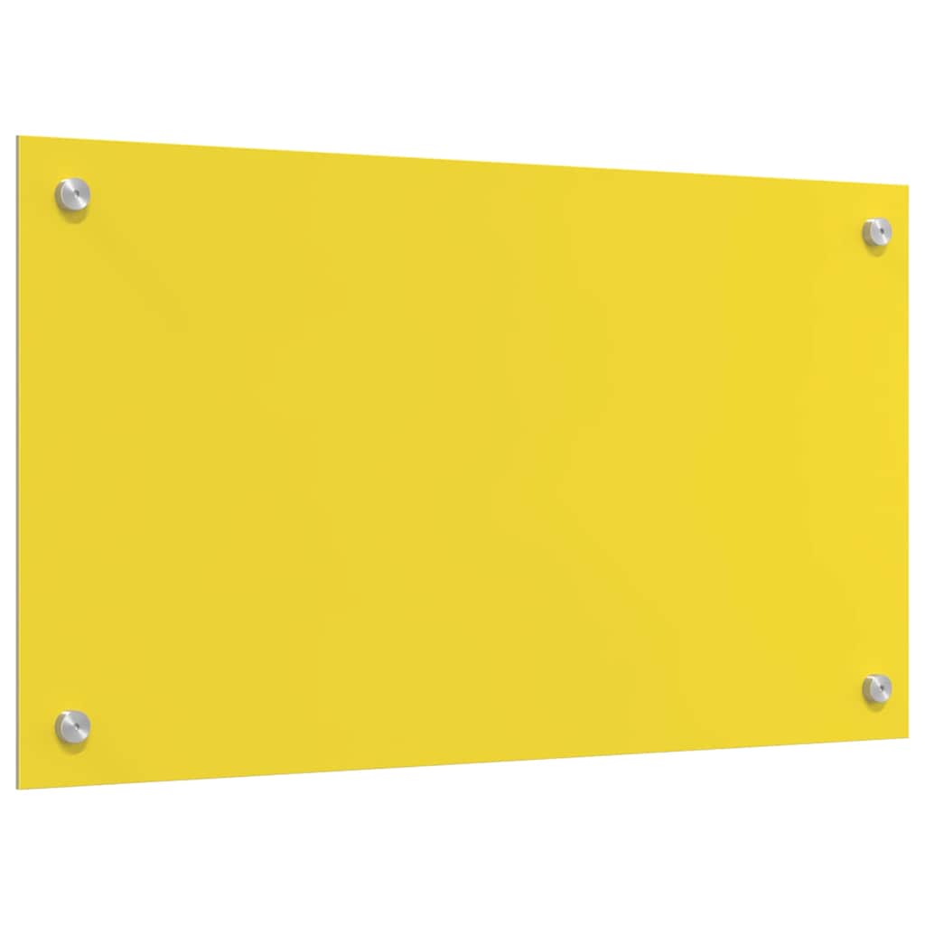 Küchenrückwand 2 pcs Gelb 70 x 40 cm Gehärtetes Glas