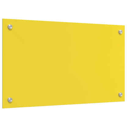 Küchenrückwand 2 pcs Gelb 70 x 40 cm Gehärtetes Glas