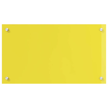Küchenrückwand 2 pcs Gelb 70 x 40 cm Gehärtetes Glas
