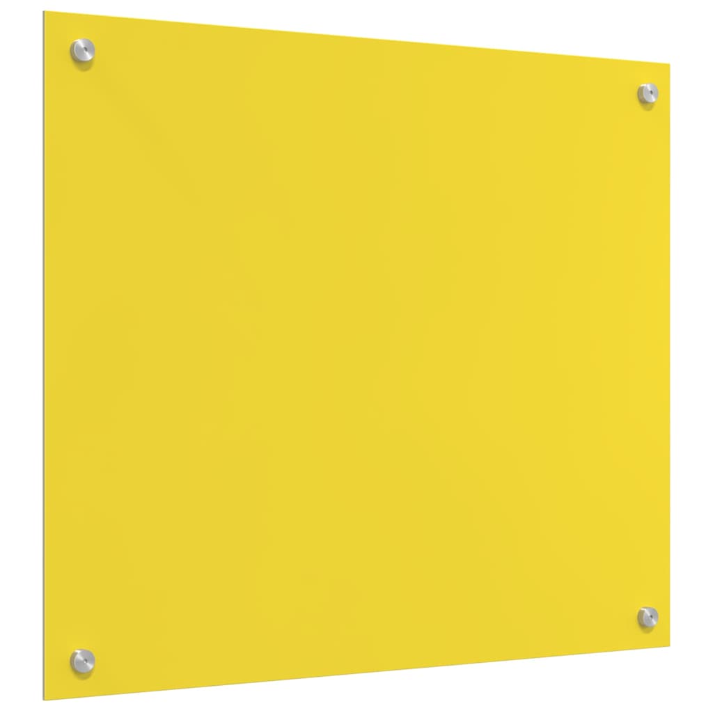 Küchenrückwand 2 pcs Gelb 70 x 60 cm Gehärtetes Glas