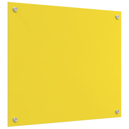 Küchenrückwand 2 pcs Gelb 70 x 60 cm Gehärtetes Glas