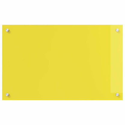 Küchenrückwand 2 pcs Gelb 80 x 50 cm Gehärtetes Glas