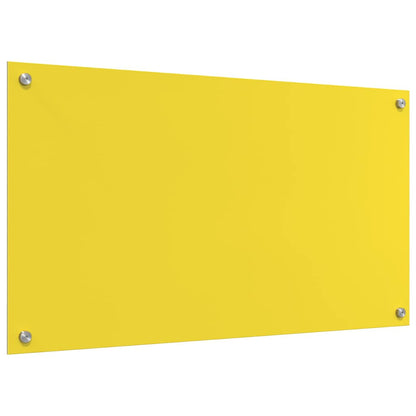Küchenrückwand 2 pcs Gelb 90 x 50 cm Gehärtetes Glas