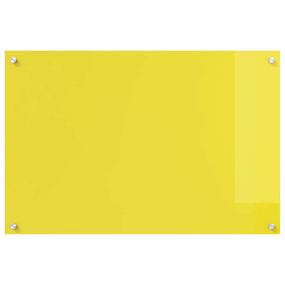 Küchenrückwand 2 pcs Gelb 90 x 60 cm Gehärtetes Glas