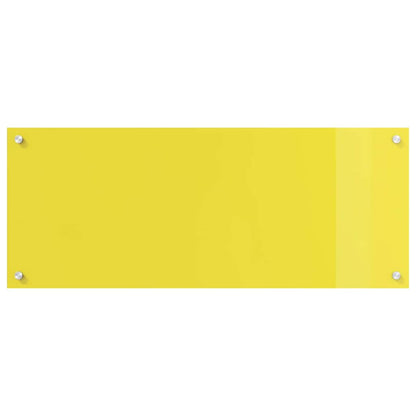 Küchenrückwand 2 pcs Gelb 100 x 40 cm Gehärtetes Glas