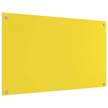Küchenrückwand 2 pcs Gelb 100 x 60 cm Gehärtetes Glas