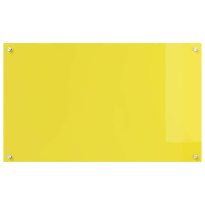Küchenrückwand 2 pcs Gelb 100 x 60 cm Gehärtetes Glas
