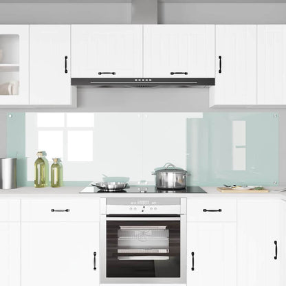 Küchenrückwand 2 pcs Weiß 110 x 60 cm Gehärtetes Glas