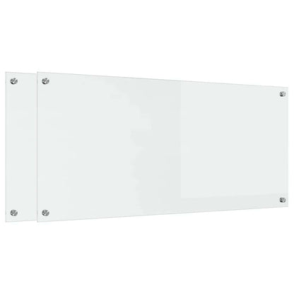 Küchenrückwand 2 pcs Transparent 110 x 50 cm Gehärtetes Glas