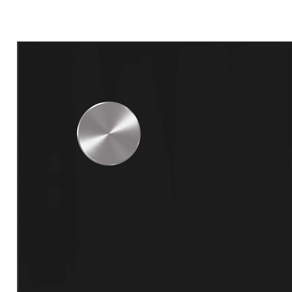 Küchenrückwand 2 pcs Schwarz 120 x 50 cm Gehärtetes Glas