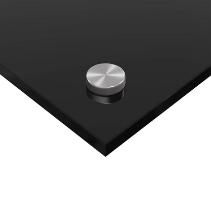 Küchenrückwand 2 pcs Schwarz 120 x 50 cm Gehärtetes Glas