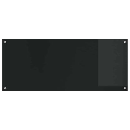 Küchenrückwand 2 pcs Schwarz 120 x 50 cm Gehärtetes Glas