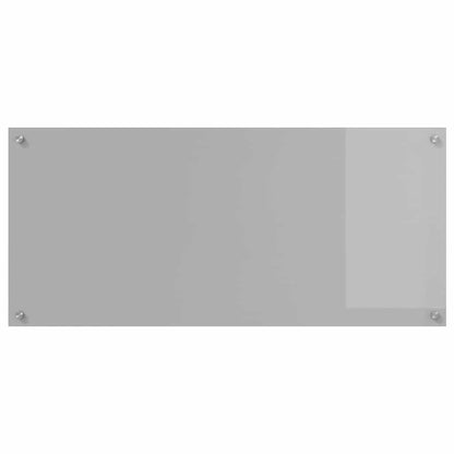 Küchenrückwand 2 pcs Hellgrau 110 x 50 cm Gehärtetes Glas