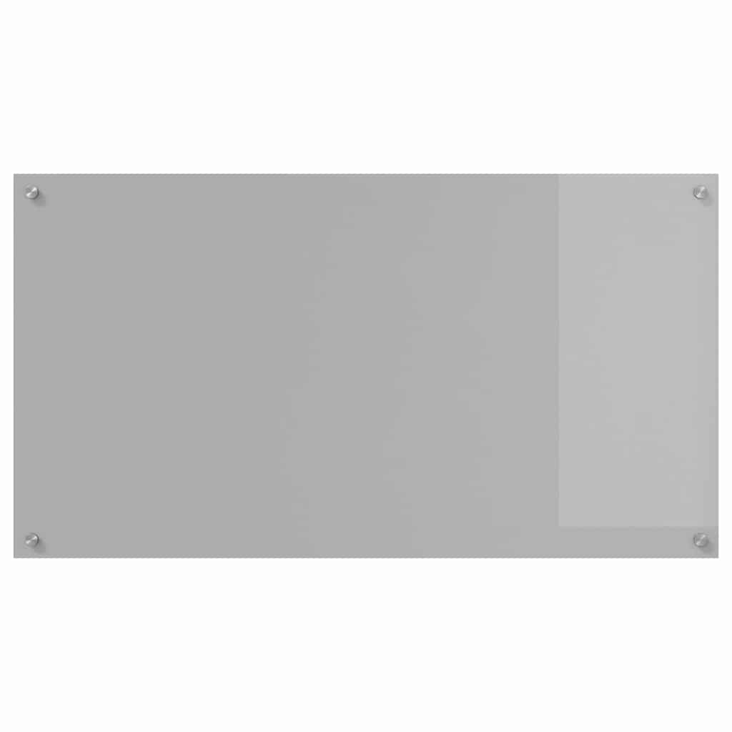 Küchenrückwand 2 pcs Hellgrau 110 x 60 cm Gehärtetes Glas
