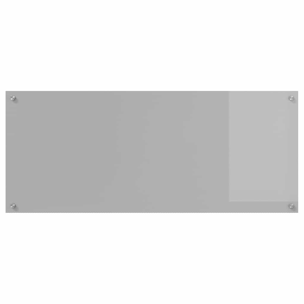 Küchenrückwand 2 pcs Hellgrau 120 x 50 cm Gehärtetes Glas