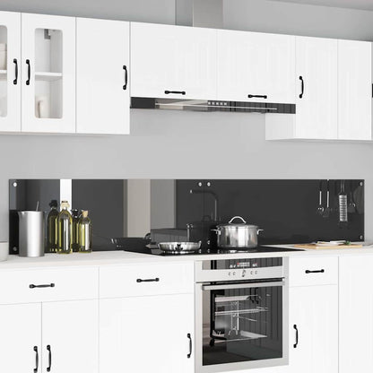 Küchenrückwand 2 pcs Dunkelgrau 120 x 40 cm Gehärtetes Glas