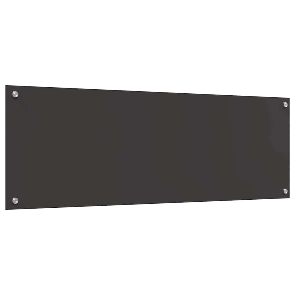 Küchenrückwand 2 pcs Dunkelgrau 120 x 40 cm Gehärtetes Glas