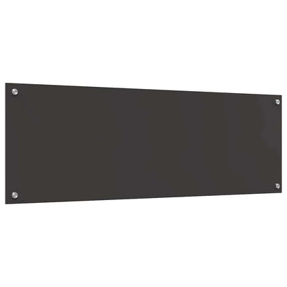 Küchenrückwand 2 pcs Dunkelgrau 120 x 40 cm Gehärtetes Glas