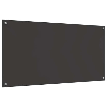 Küchenrückwand 2 pcs Dunkelgrau 120 x 60 cm Gehärtetes Glas