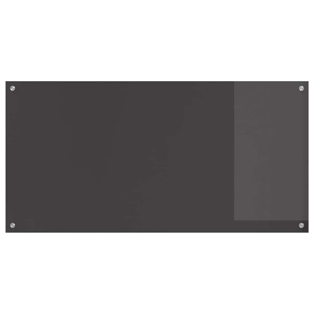 Küchenrückwand 2 pcs Dunkelgrau 120 x 60 cm Gehärtetes Glas