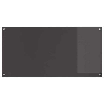 Küchenrückwand 2 pcs Dunkelgrau 120 x 60 cm Gehärtetes Glas