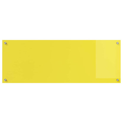 Küchenrückwand 2 pcs Gelb 110 x 40 cm Gehärtetes Glas