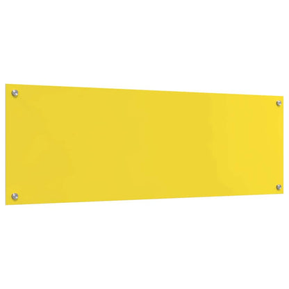 Küchenrückwand 2 pcs Gelb 120 x 40 cm Gehärtetes Glas