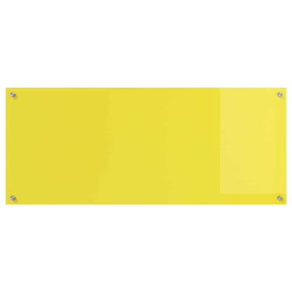 Küchenrückwand 2 pcs Gelb 120 x 50 cm Gehärtetes Glas