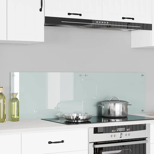 Küchenrückwand 2 pcs Weiß 70 x 40 x 0.8 cm Gehärtetes Glas