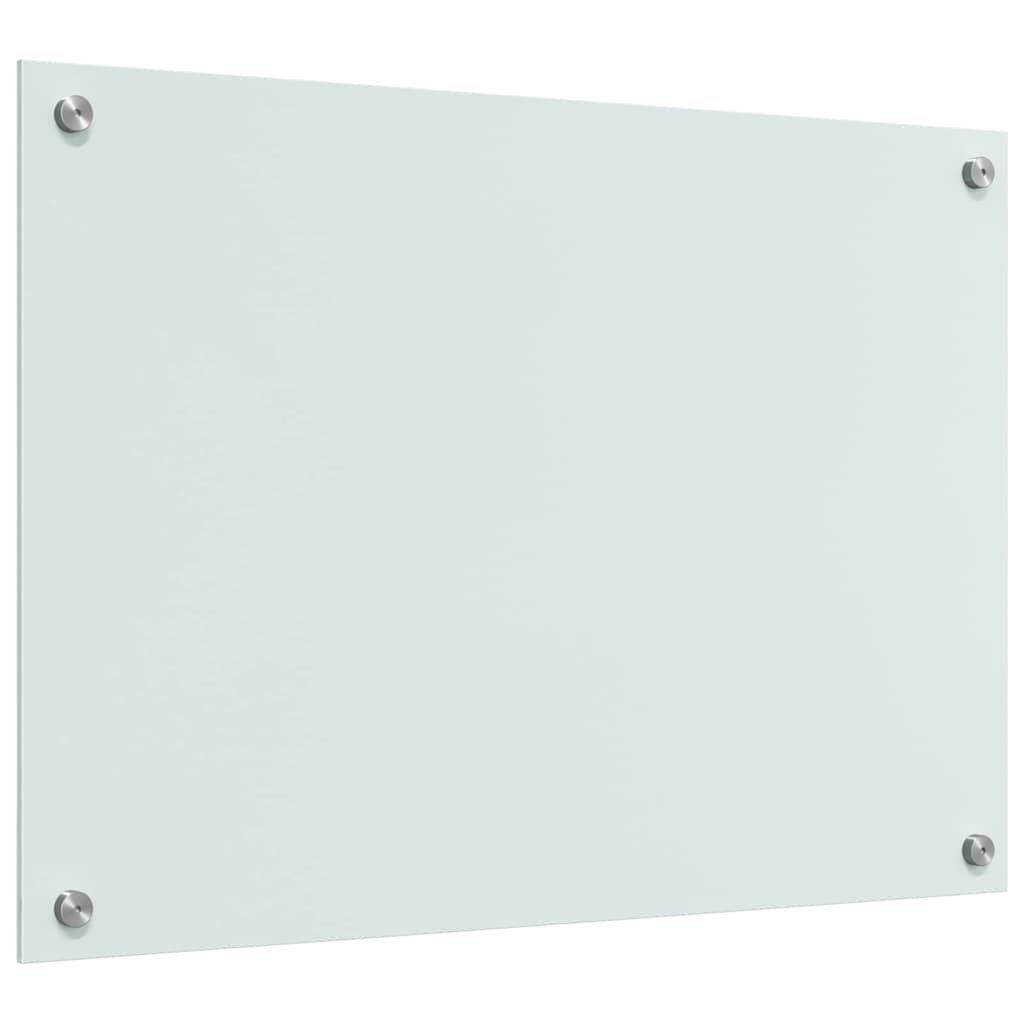 Küchenrückwand Weiß 70 x 50 x 0.8 cm Gehärtetes Glas