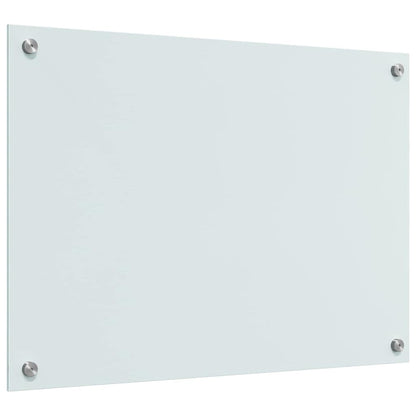 Küchenrückwand Weiß 70 x 50 x 0.8 cm Gehärtetes Glas