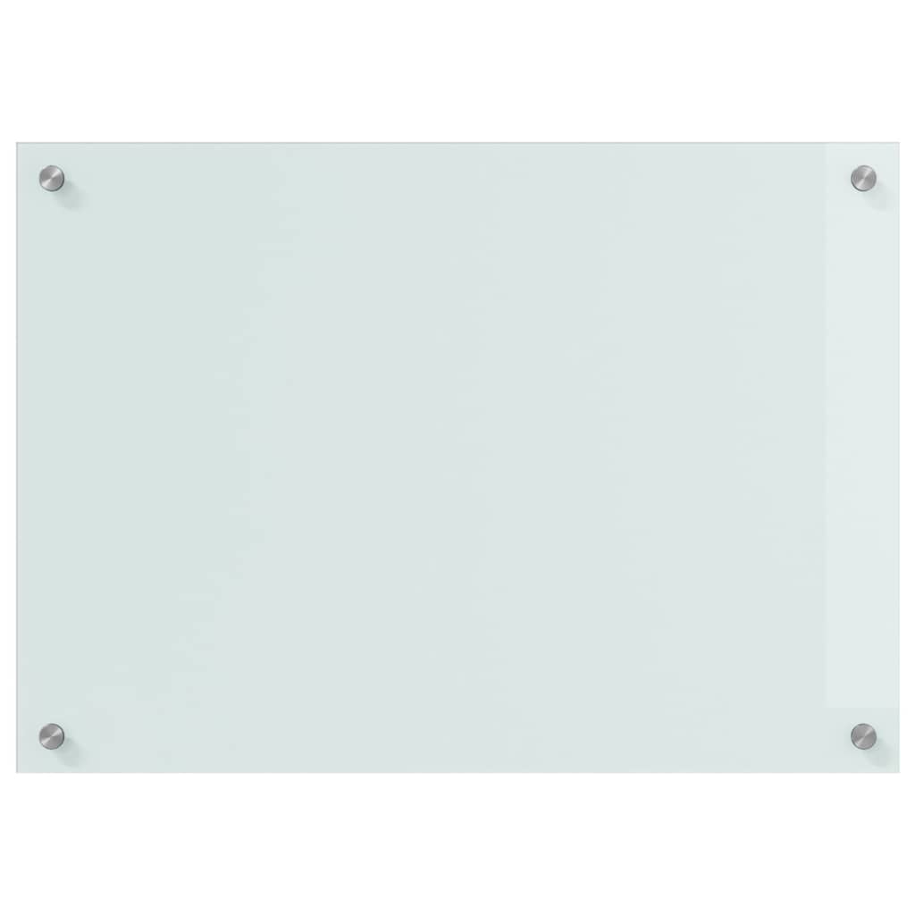 Küchenrückwand Weiß 70 x 50 x 0.8 cm Gehärtetes Glas