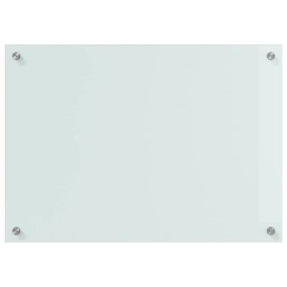 Küchenrückwand Weiß 70 x 50 x 0.8 cm Gehärtetes Glas