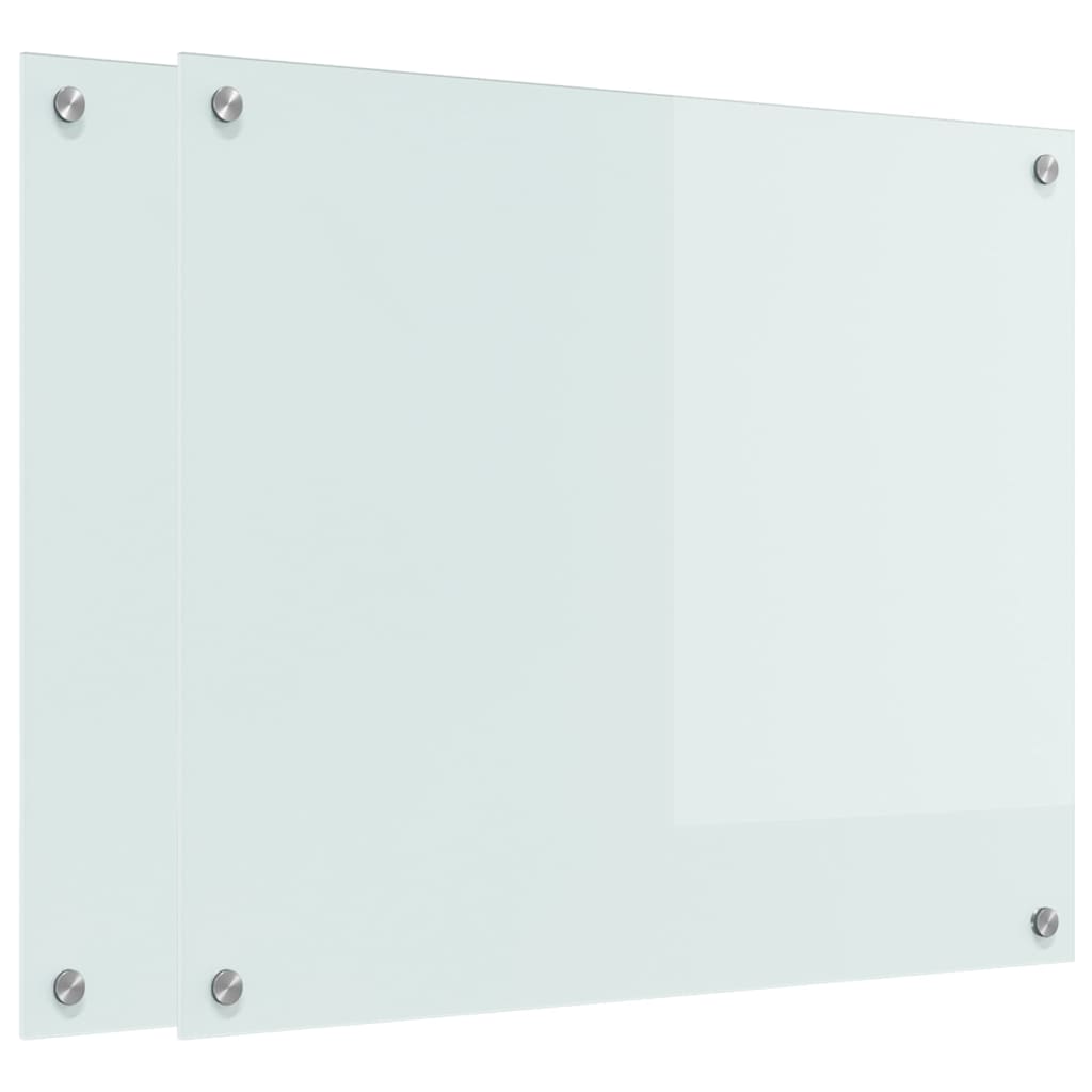 Küchenrückwand Weiß 70 x 60 x 0.8 cm Gehärtetes Glas