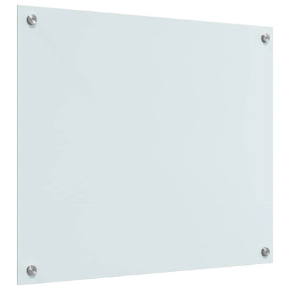 Küchenrückwand Weiß 70 x 60 x 0.8 cm Gehärtetes Glas