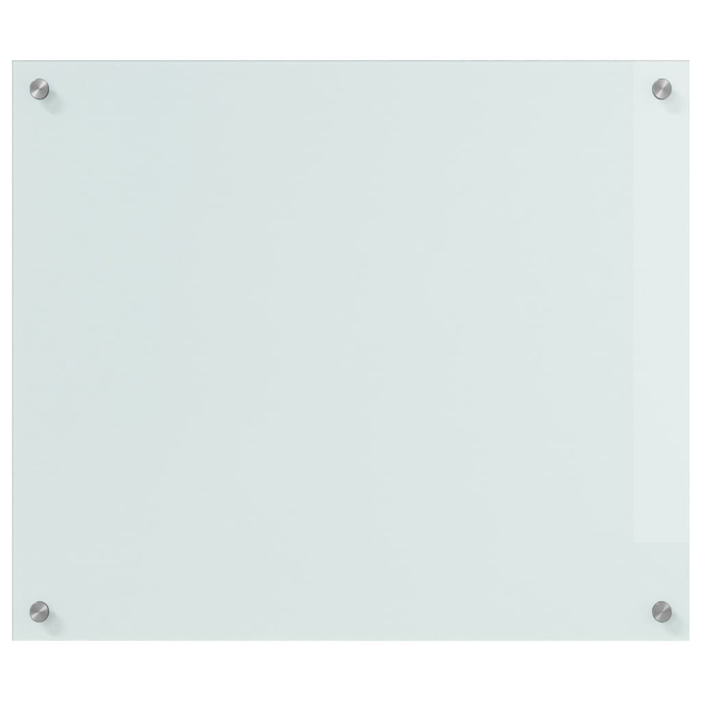 Küchenrückwand Weiß 70 x 60 x 0.8 cm Gehärtetes Glas