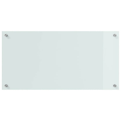 Küchenrückwand Weiß 80 x 40 x 0.8 cm Gehärtetes Glas