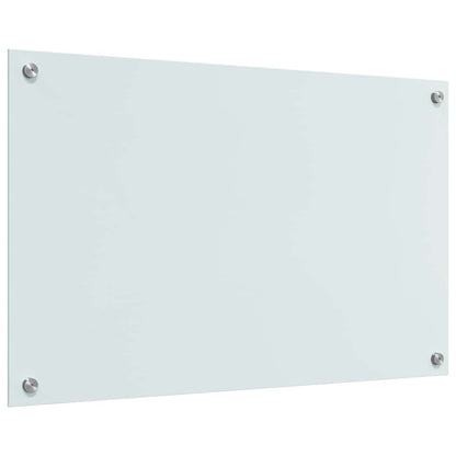 Küchenrückwand Weiß 80 x 50 x 0.8 cm Gehärtetes Glas