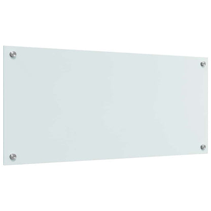 Küchenrückwand Weiß 90 x 40 x 0.8 cm Gehärtetes Glas
