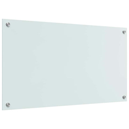 Küchenrückwand Weiß 90 x 50 x 0.8 cm Gehärtetes Glas