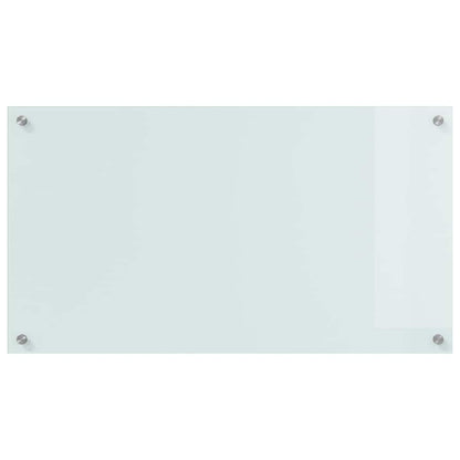 Küchenrückwand Weiß 90 x 50 x 0.8 cm Gehärtetes Glas