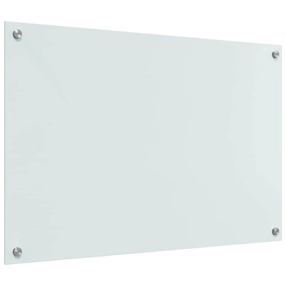 Küchenrückwand Weiß 90 x 60 x 0.8 cm Gehärtetes Glas