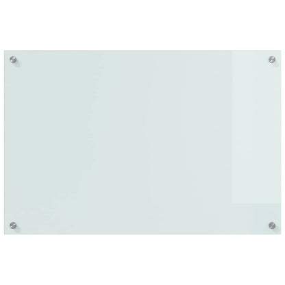 Küchenrückwand Weiß 90 x 60 x 0.8 cm Gehärtetes Glas
