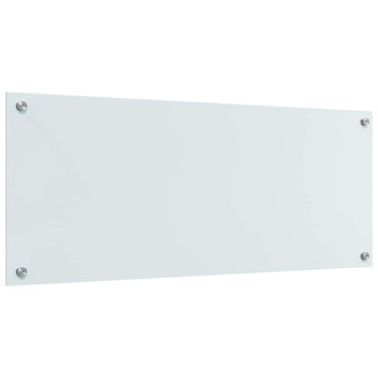 Küchenrückwand Weiß 100 x 40 x 0.8 cm Gehärtetes Glas