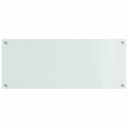 Küchenrückwand Weiß 100 x 40 x 0.8 cm Gehärtetes Glas