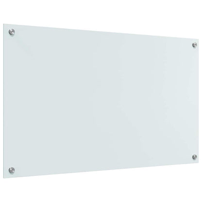 Küchenrückwand Weiß 100 x 60 x 0.8 cm Gehärtetes Glas