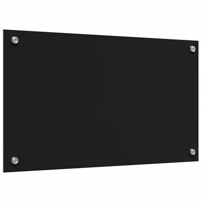 Küchenrückwand Schwarz 70 x 40 x 0.8 cm Gehärtetes Glas