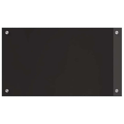 Küchenrückwand Schwarz 70 x 40 x 0.8 cm Gehärtetes Glas
