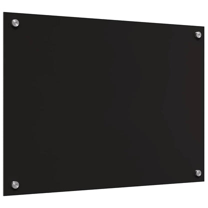 Küchenrückwand Schwarz 70 x 50 x 0.8 cm Gehärtetes Glas